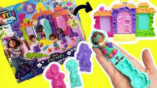 Disney Encanto DIY Playdoh Mirabel, Isabela, Luisa Characters at Madrigal House Crafts for Kids