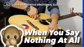 When You Say Nothing at All Female Key Instrumental guitar karaoke cover version with lyrics