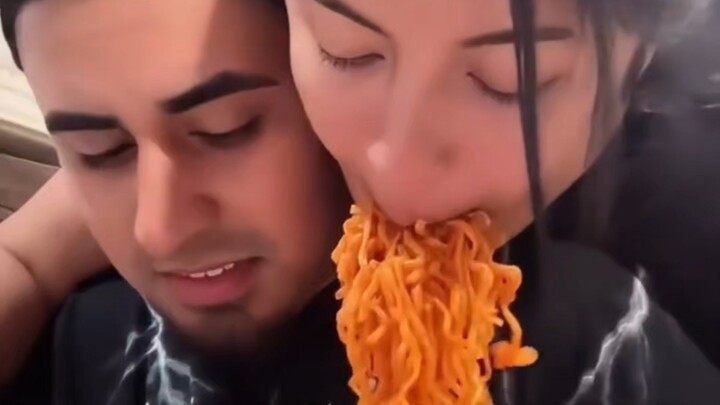 "Eating my boyfriend's food"