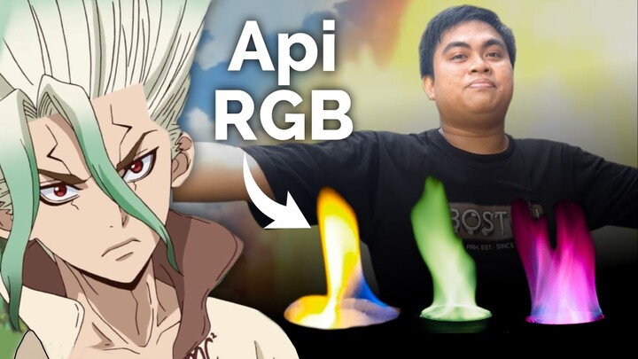 Membuktikan Eksperimen Pelangi Api di Anime Dr Stone! (Reaksi Uji Nyala Api)