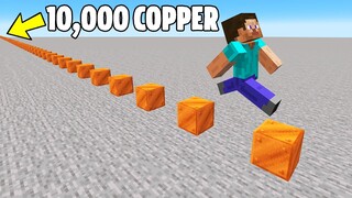 Mining 10,000 Copper to Break a Minecraft Record