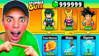 COMPRÉ TODO el PASE DE ANIME de STUMBLE GUYS! 🤑