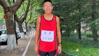 أمثلُ بلدتنا في دورة الألعاب الرياضية، وهذه أول مرة أشارك فيها في سباق 1000 متر.