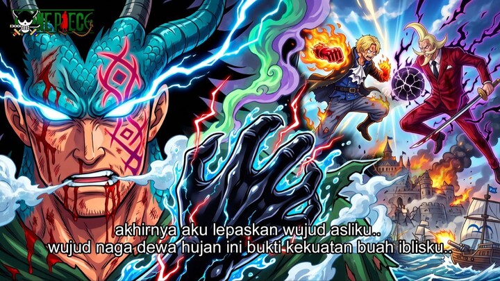 FULL ONE PIECE TERBARU – DRAGON TUNJUKKAN MODE NAGA DEWA HUJAN! 5 GOROSEI PANIK! HAKINYA GILA!