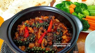 Cách làm THỊT HEO KHO QUẸT CƠM CHÁY Ăn Với Rau Luộc Đậm Đà Lâu Lâu Đổi Món Tuyệt Ngon |Nhamtran FV