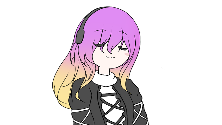 Nun, but dyed hair rock