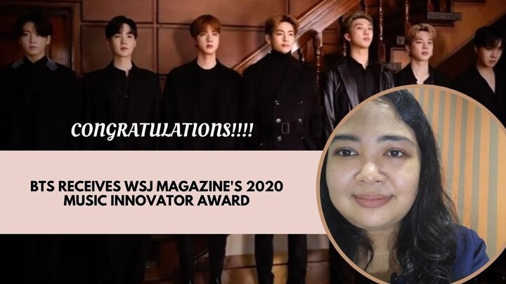 BTS Receives WSJ Magazine Music Innovator Award 2020 - ARMY Harus Bangga!