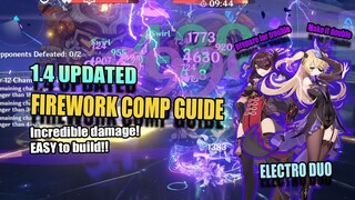 CRAZY DAMAGE DUO! Updated Guide on FIREWORK type COMP [Genshin Impact]