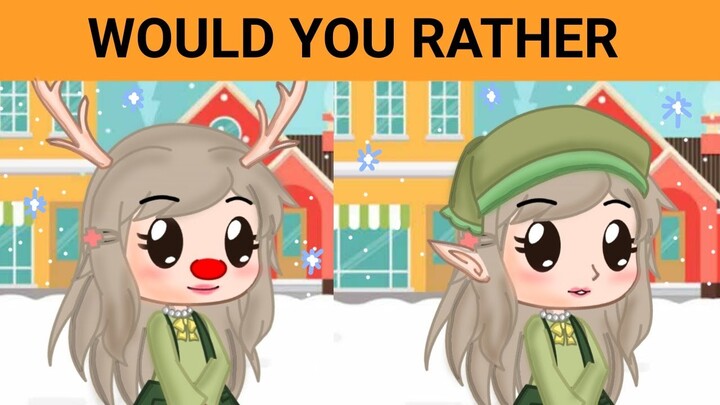 WOULD YOU RATHER|| CHRISTMAS EDITION|| GACHA CLUB RIDDLES|| ZUIXXA 🍒