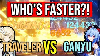 Traveler beat GANYU?! WHAT?? Abyss 12-3-1 Traveler Burst Comp vs Ganyu Melt Comp (NOT A GUIDE!)