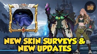 UPCOMING NEW SKIN SURVEYS & NEW UPDATES | Mobile Legends: Bang Bang!