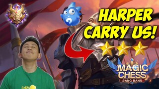 HARPER REVAMP LANGSUNG ACAK-ACAK TIER MYTHIC TINGGI?!? META VIRAL GASPOL!! | Magic Chess Indonesia