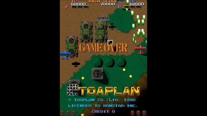 Fire Shark auto demo Arcade 1990