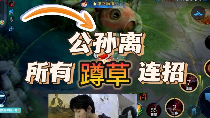 A Gongsun Li player with 100,000 matches has compiled all of Gongsun Li’s bush-grabbing combos. Hope