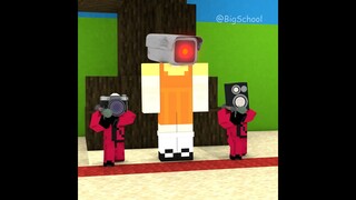 Skibidi Toilet Confronts Camera Head Doll In Squid Game
