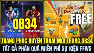 OB34 - Trang Phục Huyền Thoại Mới OB34 Có Thể Biến Đổi Trong Trận - Vòng Quay Chế Tác AUG |Free Fire