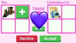What people trade for the *NEW TRAIN* || ADOPT ME