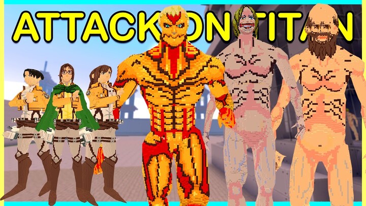 ZEDDAX MELAWAN TITAN DI MINI WORLD!! (Attack On Titan Mini World)