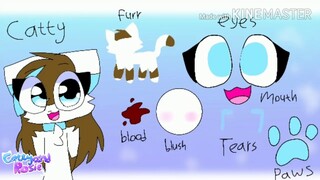 My oc reference sheet (not all cuz lazy) (old)