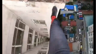 If you fall, you'll sprain your ankle.