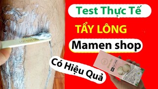 Review - Kem tẩy lông mamen shop mua trên shopee - mua hàng online