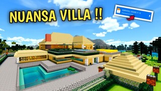 MAP SURVIVAL TER GG!! RUMAH NYA BERNUANSA VILLA!! - Map Showcase Minecraft #174