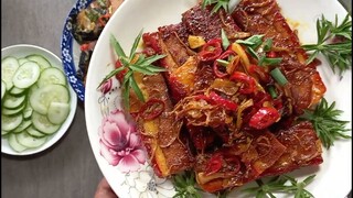 Bốn món chay.heo quay sửa ram gừng