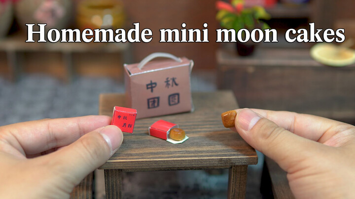 Phòng bếp mini, dùng 1 tệ để làm hộp bánh trung thu