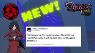 RELLGAMES JUST CONFIRMED MADARA'S SHARINGAN IS COMING! Shindai Akuma! Shindo Life Roblox