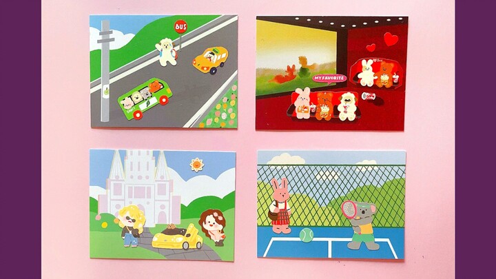 Nhãn dán cảnh gốc siêu đáng yêu trong nước! Dán hết một bộ phim truyền hình luôn rồi!