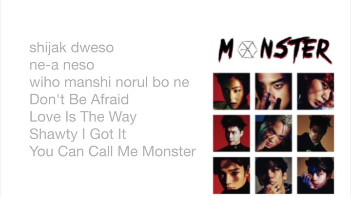 EXO - Monster 
Easy Lyrics