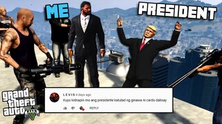 KIDNAPIN ang PRESIDENTE ng GTA5!! | Comment Trolling
