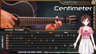 Kanojo Okarishimasu OP "Centimeter" by the peggies「センチメートル」- Fingerstyle Guitar Cover  TABS Tutorial
