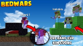 BEDWARS KHANGG CÙNG FAN TIÊU DIỆT ĐỊCH BẰNG CÚP KIM CƯƠNG SIÊU VIP *PHA ENDER PEARL BÁ ĐẠO (BEDWAR)