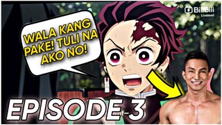 "WALANG PAKIALAMAN" | Demon Slayer Anime Tagalog Funny Dub Episode 3😂 #BilibiliAniSummerFair