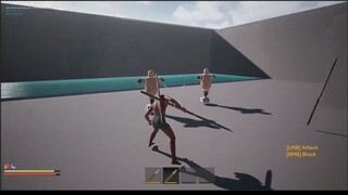 (UE5) Polearm weapon animation test