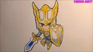 cách vẽ Leona chibi tướng liên minh huyền thoại