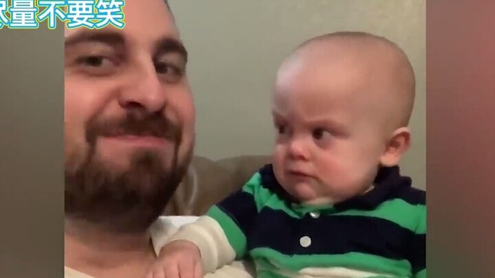 Funny Moments of Dad Taking Care of Baby