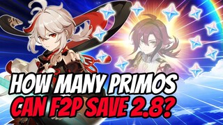 How Many Primogems Can F2P Save In 2.8? | Genshin Impact