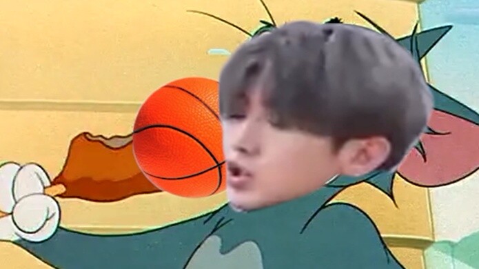 [Tom and Jerry] After KunKun ate the basketball, he became inseparable from him!