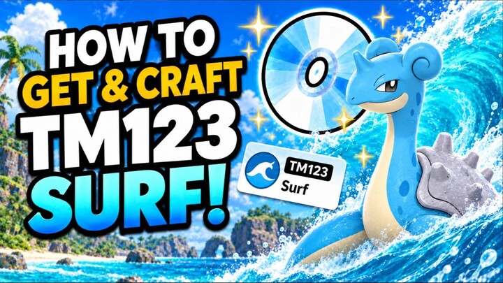 How to Get & Craft TM 123 SURF in Pokémon Scarlet & Violet!