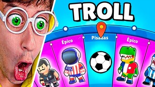 Ruleta Skins del Mundial ⚽🏆! (Reto TROLL vs Hermano 😂) - Stumble Guys TEKENDO