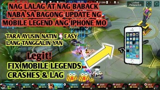 EASY FIX MOBILE LEGENDS CRASHES & LAG 2019 NO MORE LAG IN YOUR IPHONE😱(ESMERALDA GAMEPLAY)