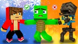 Baby Mikey & JJ Escaping from Evil Skeleton | Maizen Minecraft
