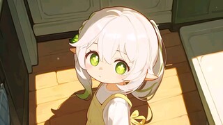 Found a cute little grass god in the kitchen