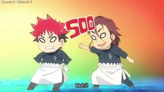 Every Moments of Saiba Joichiro and Yukihira Soma Plus Soma's Mom Yukihira Tamako