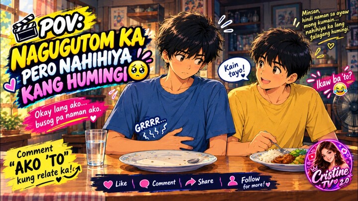 🥺🍚 POV: NAGUGUTOM KA PERO NAHIHIYA KANG HUMINGI…“Okay lang ako… busog pa naman ako.” 🥲💔Pero yung