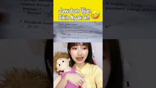 JAWABAN UJIAN BIKIN NGAKAK!! 🤣🤣 #Shorts #OliviaValent #Ngakak