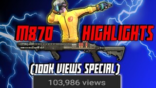 M870 HIGHLIGHTS!"100K VIEWS SPECIAL"(Rules Of Survival)