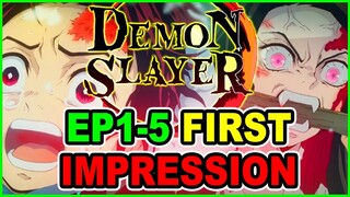 Demon Slayer - OverHyped Or Anime of The Year? | Demon Slayer Anime First Impressions | Foxen Review